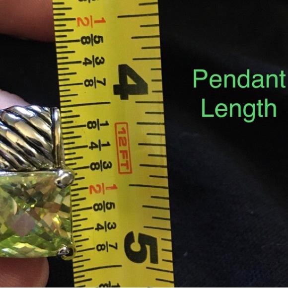 Peridot Look Earrings and Pendant Set -VGUC - Picture 8 of 9